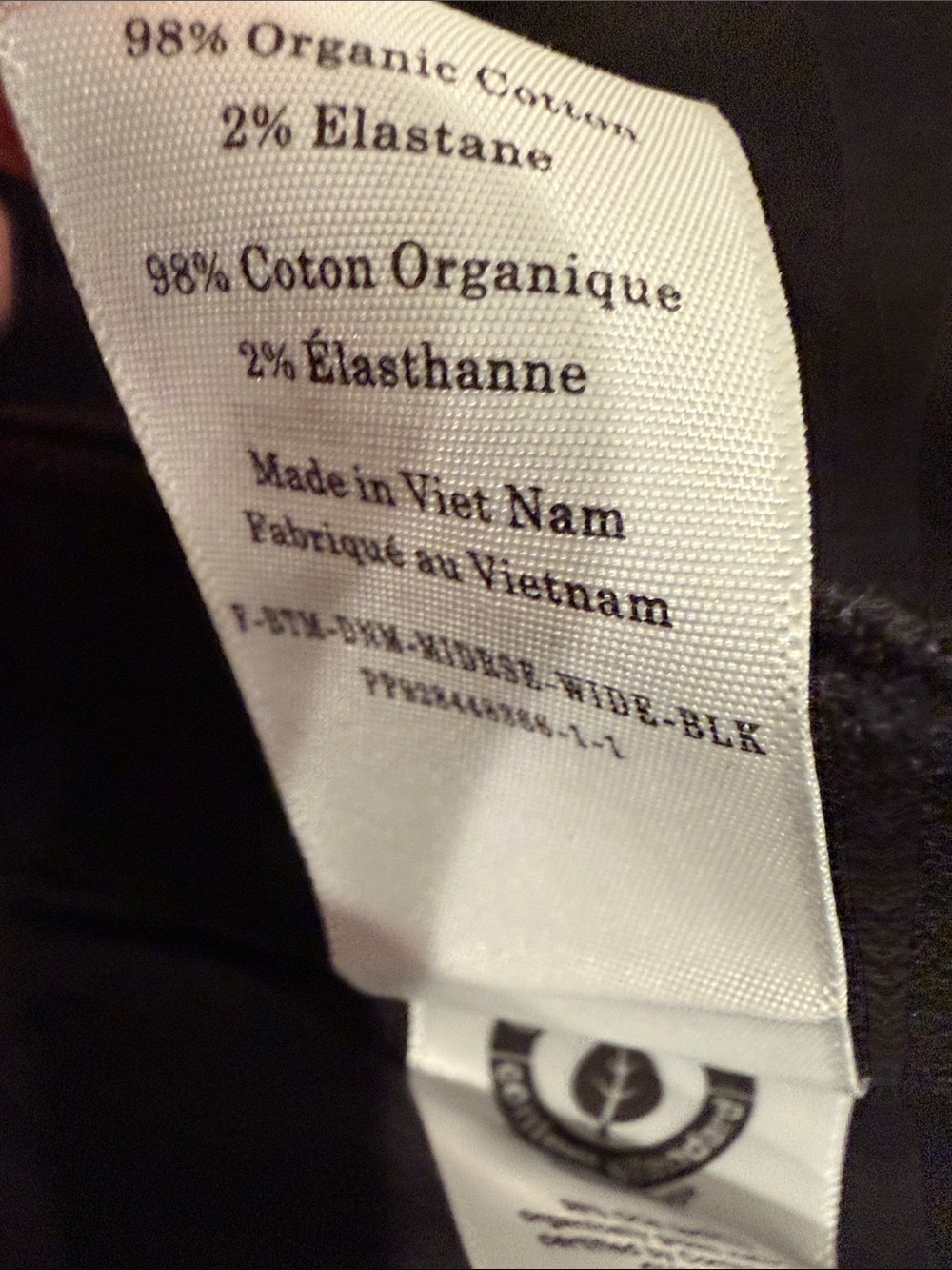 Everlane The Mid Way Jean 27R Black Straight Leg Organic Cotton High Rise - Picture 7 of 8